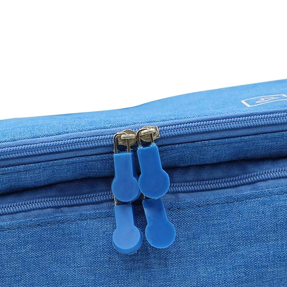 2 X Black Blue Portable Travel Underwear Bra Storage Bag Water Resistant Toiletry Bag Lingerie Socks Accessories Organizers