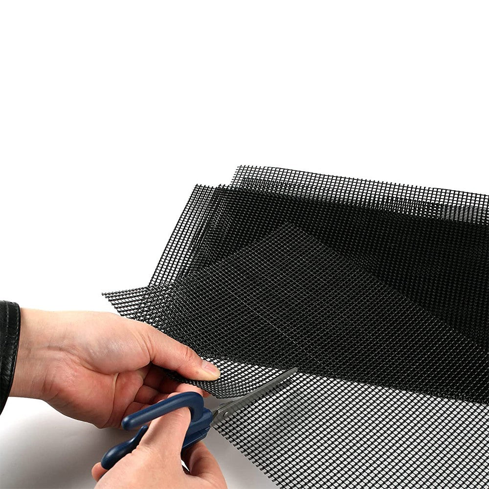 2 X Set of 5Pcs 30x20cm Flower Pot Hole Mesh Pad Bonsai Pot Bottom Grid Mesh Mat