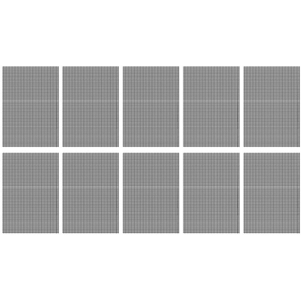 2 X Set of 5Pcs 30x20cm Flower Pot Hole Mesh Pad Bonsai Pot Bottom Grid Mesh Mat