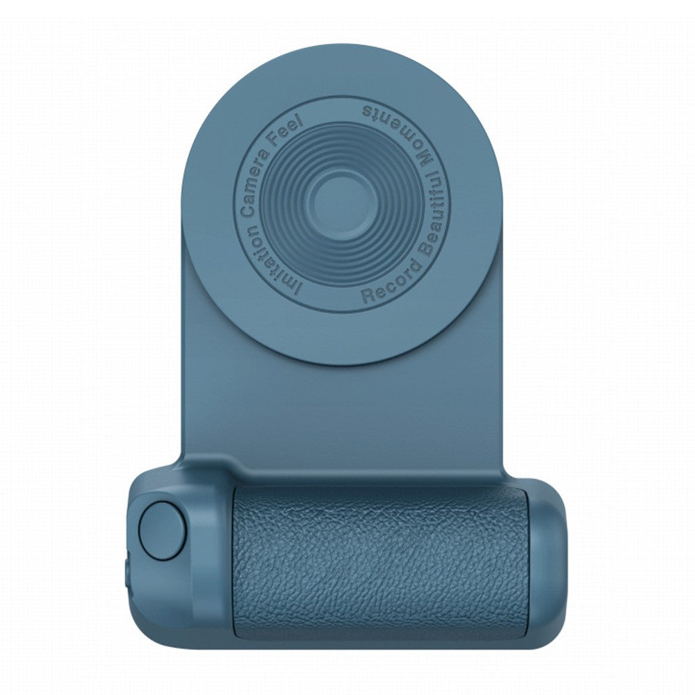 Handheld Bluetooth Magnetic Phone Selfie Holder Phone Charging Stand Tabletop Phone Holder Blue