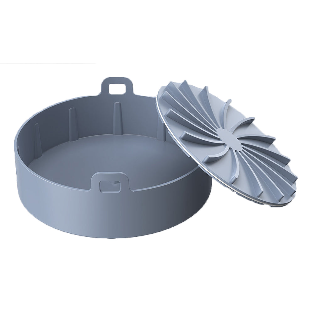 18cm Air Fryer Accessories Air Fryer Reusable Trays Silicone Air Fryer Liners Grey