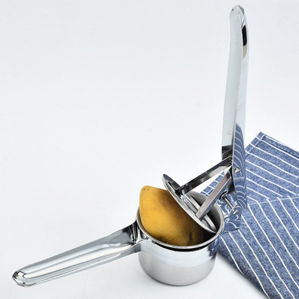 Stainless Steel Potato Ricer Masher Press with 3 Ricing Discs
