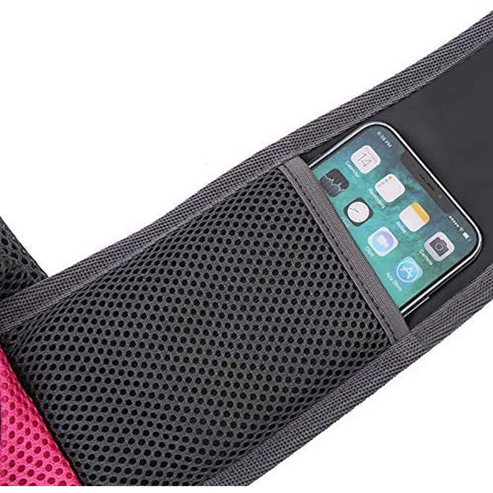 Pet Sling Carrier Bag with Phone Holder Cat Carrier Dog Carrier Rose Red M