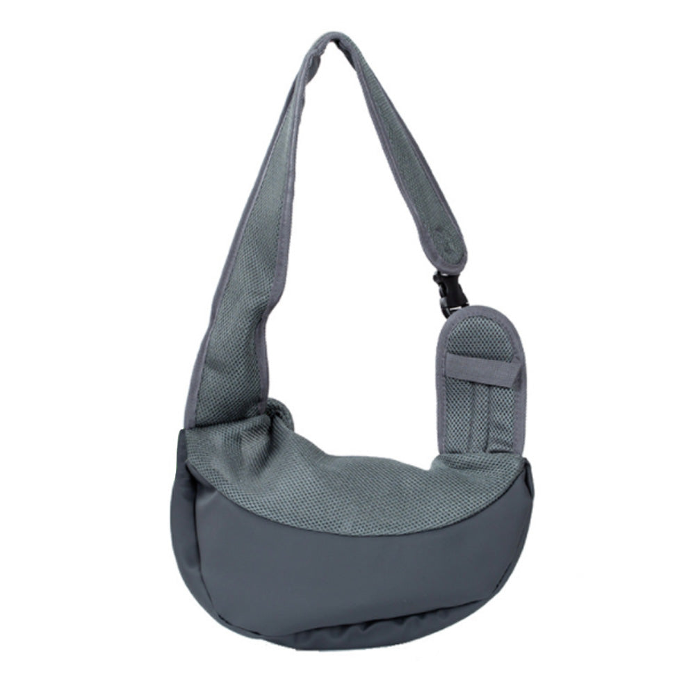 Pet Sling Carrier Bag with Phone Holder Cat Carrier Dog Carrier Blue M