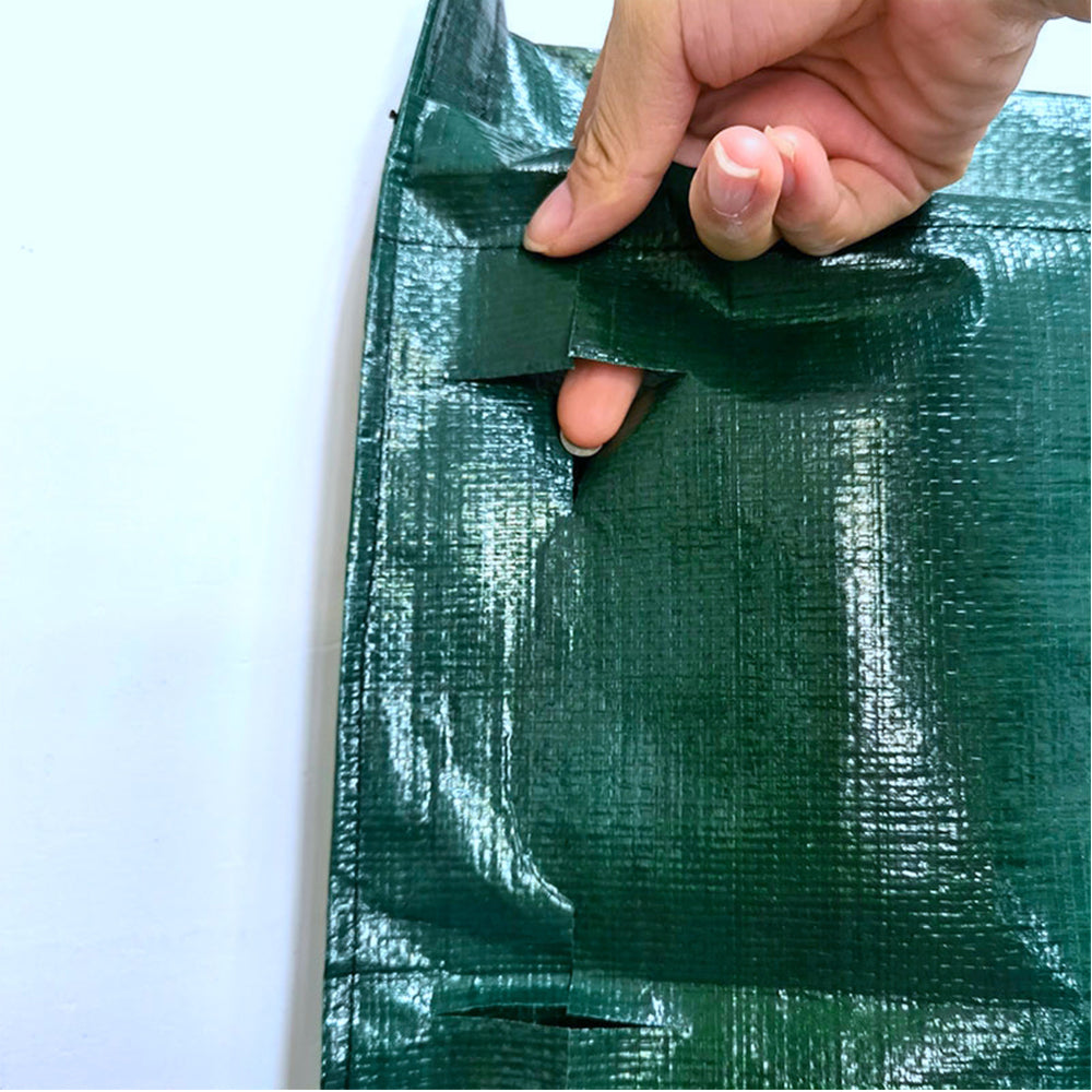 4Pcs 10 Holes Hanging Plant Grow Bag PE Hanging Strawberry Bags Herbs Growing Bag