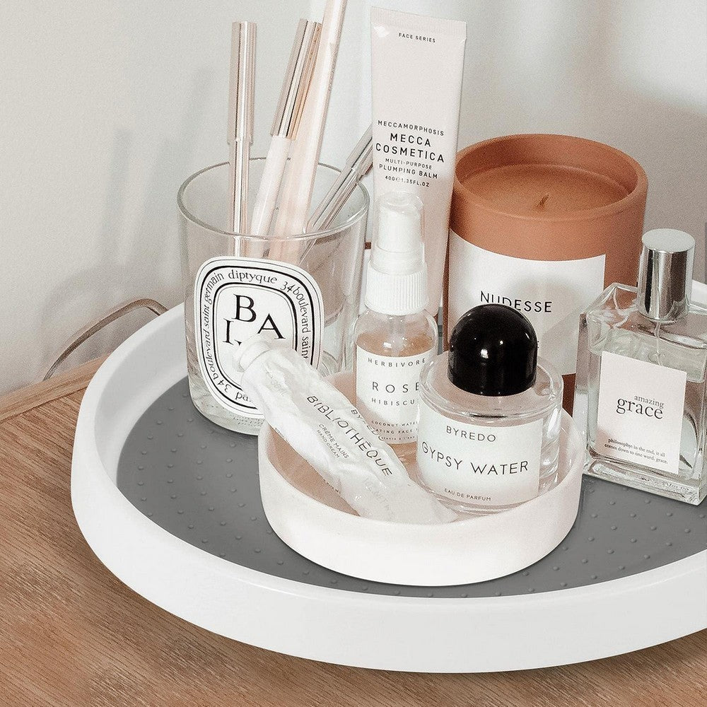 1 X Rotating Kitchen Spice Storage Tray Storage Rack Bathroom Swivel Tray