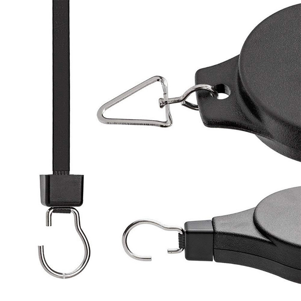 2Pcs Retractable Plant Pulley Hanger Adjustable Hanging Flower Basket Hook Birds Feeder Hanging Hook