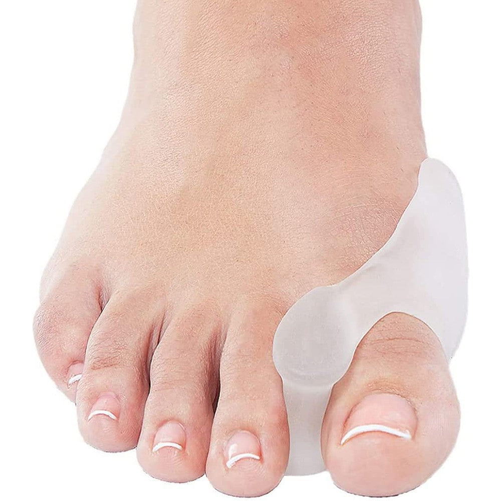 4 Pairs of Silicone Bunion Toe Correctors Pad Toe Separators Bunion Cushion Protector for Overlapping Toes