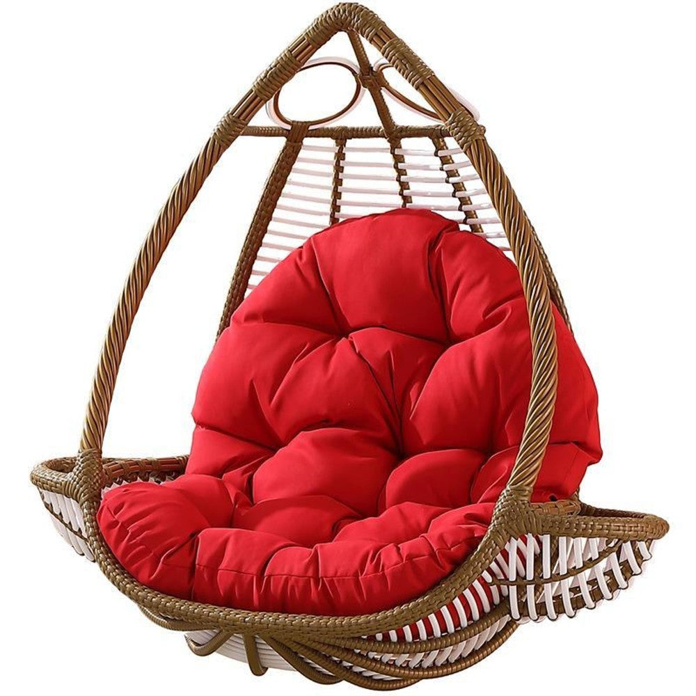 Hanging Egg Chair Cushion Red Swing Chair Seat Cushion Hammock Chair Cushion Hanging Basket Seat Pad