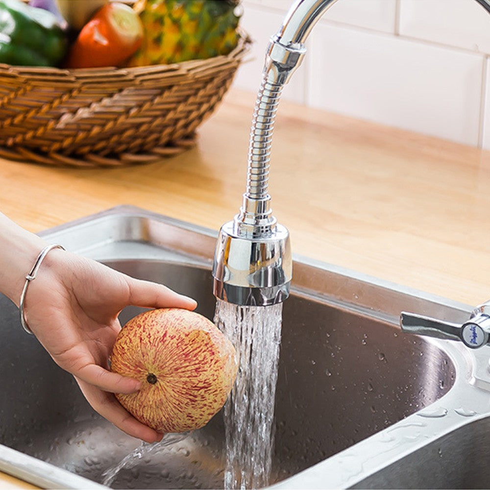 2Pcs 2 Modes Adjustable Rotatable Flexible Faucet Extender Long Nozzles Sink Sprayer for Bathroom Kitchen