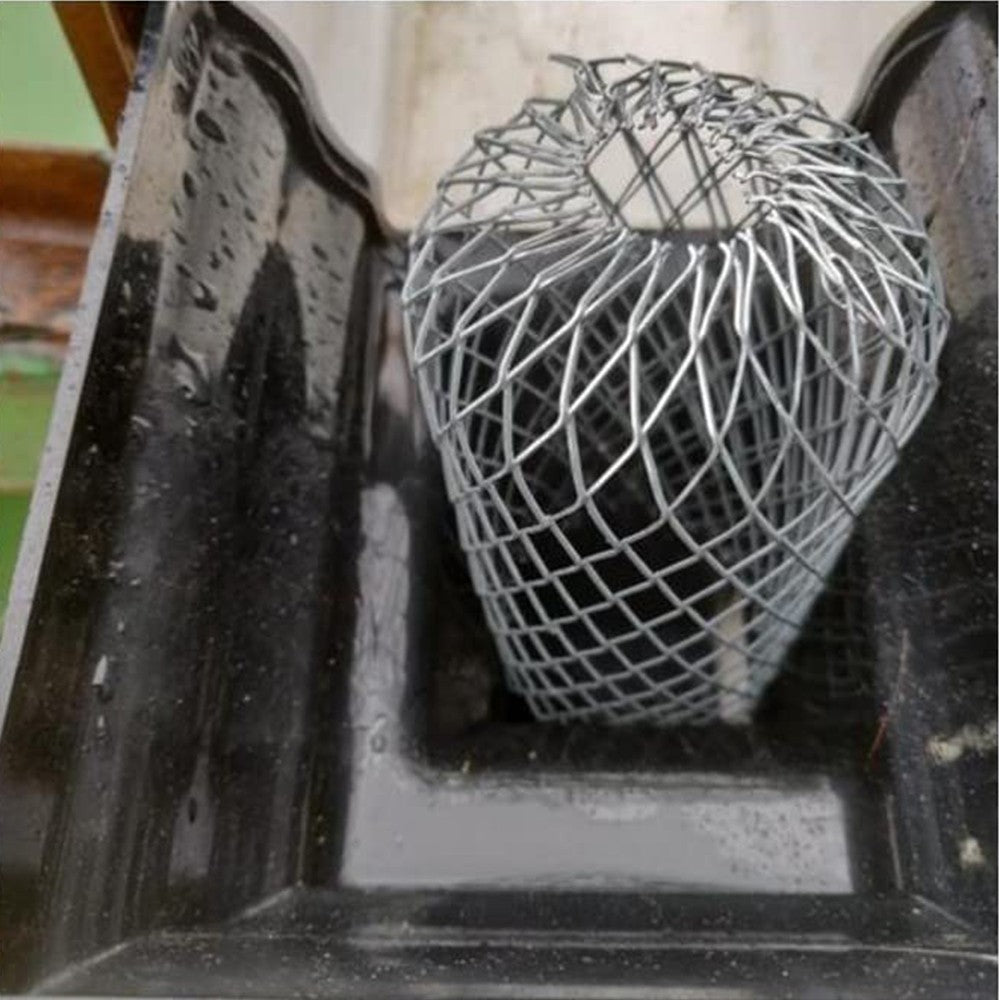 8Pcs 3 Inch Expandable Metal Gutter Guard Sieve Gutter Filter Leaves Strainer Blocker Downpipe Protection Cover