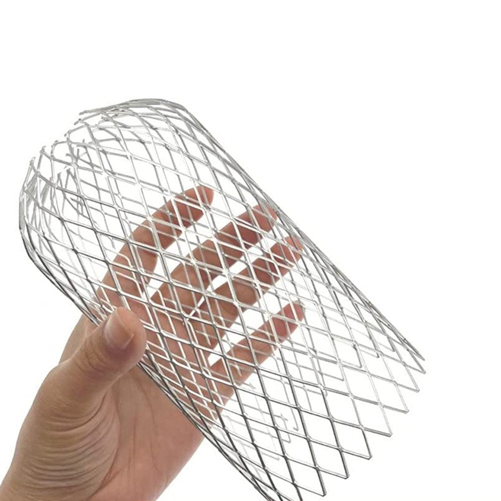 8Pcs 3 Inch Expandable Metal Gutter Guard Sieve Gutter Filter Leaves Strainer Blocker Downpipe Protection Cover