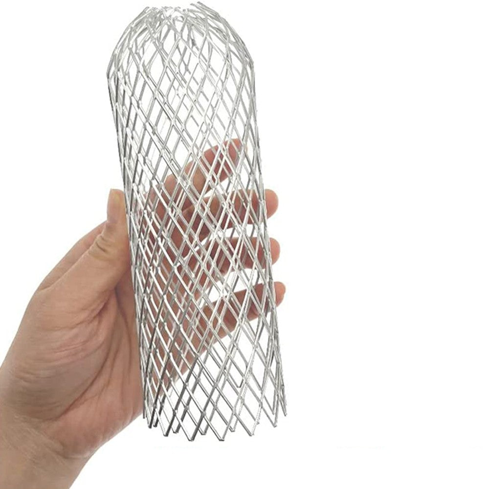 4Pcs 3 Inch Expandable Metal Gutter Guard Sieve Gutter Filter Leaves Strainer Blocker Downpipe Protection Cover