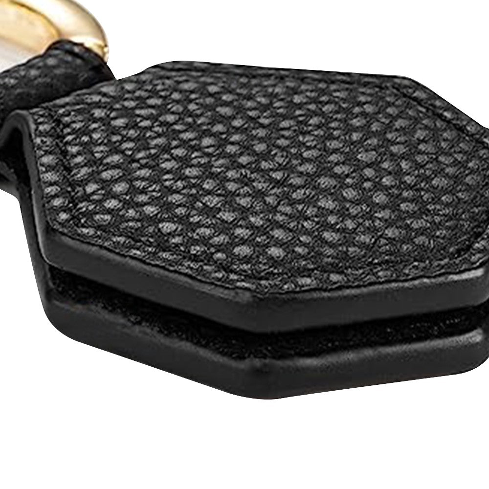 Magnetic Hat Clip for Travel Black PU Leather Hands Free Sunhat Clip on Bag Luggage Backpack Bag Accessory