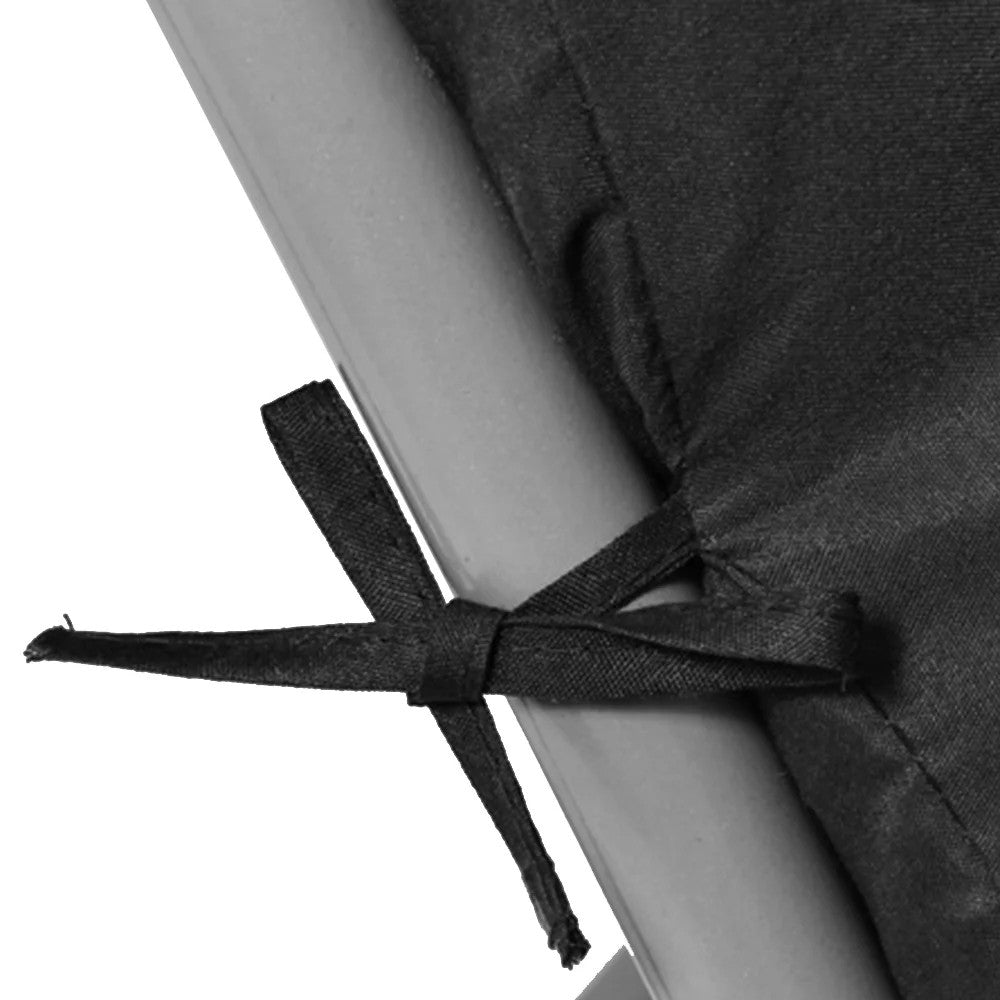 125x48cm Black Sun Lounger Cushion Pad Thick Padded Recliner Chair Seat Mat Chaise Seat Cushion Bench Mat