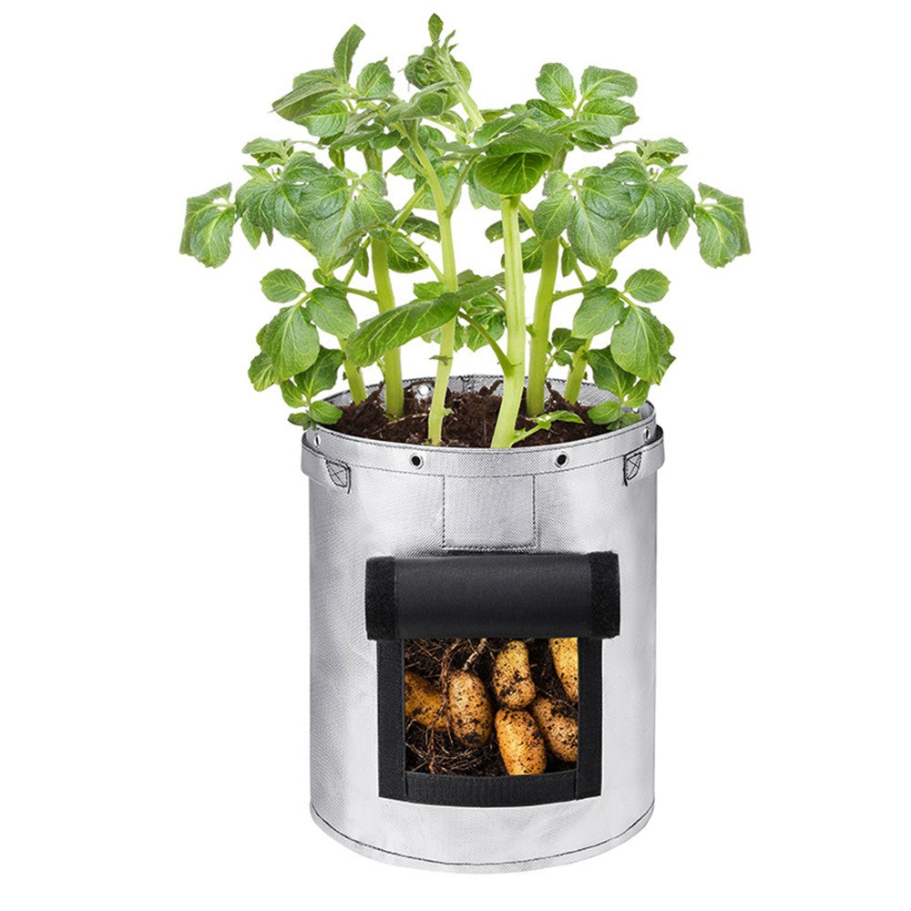 2 X 10 Gallon Non-Woven Grow Bags Seedling Bags Garden Planting Bag Potato Tomato Grow Bag