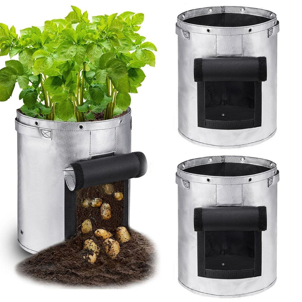 2 X 10 Gallon Non-Woven Grow Bags Seedling Bags Garden Planting Bag Potato Tomato Grow Bag