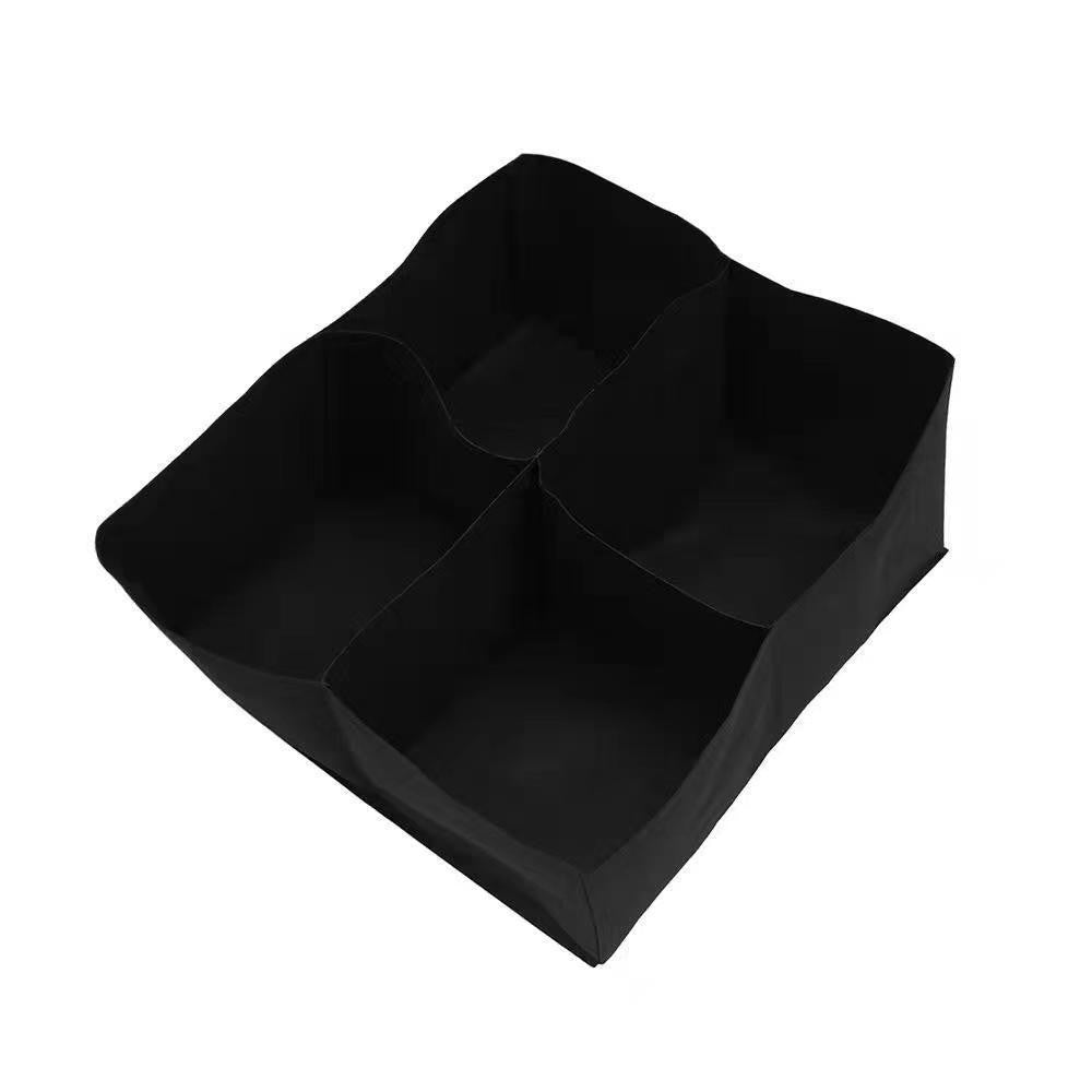 1 X 4 Grids Felt Grow Bag Garden Plant Nursery Bags Seedling Pot Vegetable Planting Pouch
