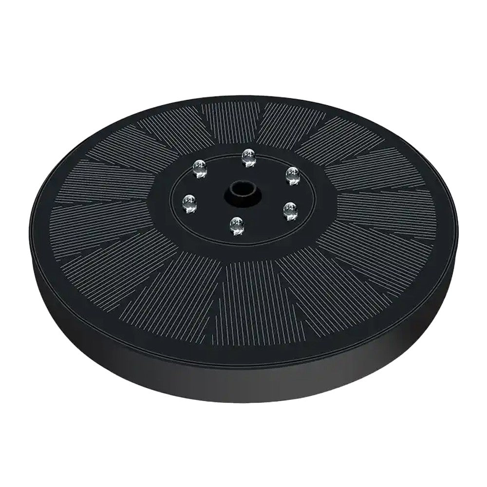 Floating Solar Fountain Pump with LED Lights Bird Bath Water Pump with 7 Nozzles