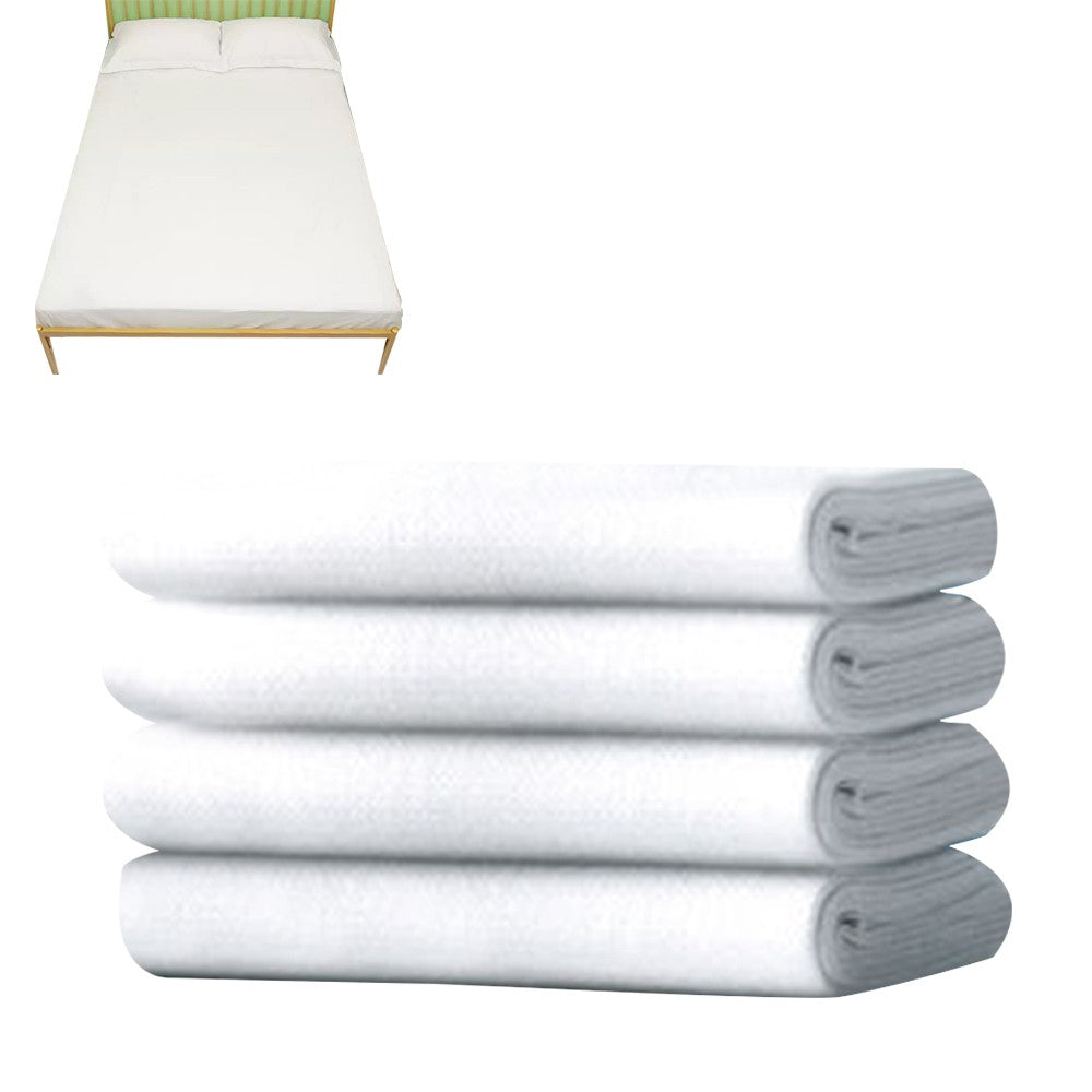 2 X 4Pcs Travel Disposable Bedding Set Portable Bed Sheet Quilt Cover Pillowcase Set