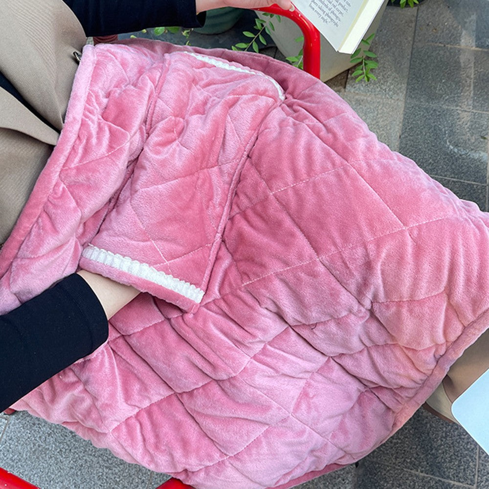 USB Heating Hand Warmer Blanket Thermostatic Heated Blanket Heating Pad Pink