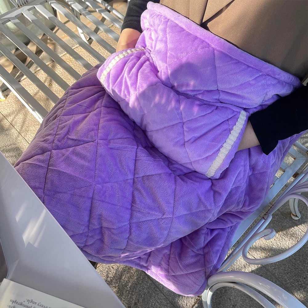 USB Heating Hand Warmer Blanket Thermostatic Heated Blanket Heating Pad Purple