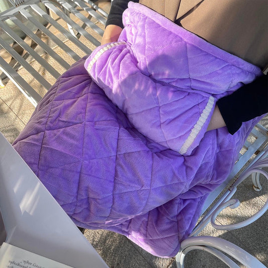 USB Heating Hand Warmer Blanket Thermostatic Heated Blanket Heating Pad Purple