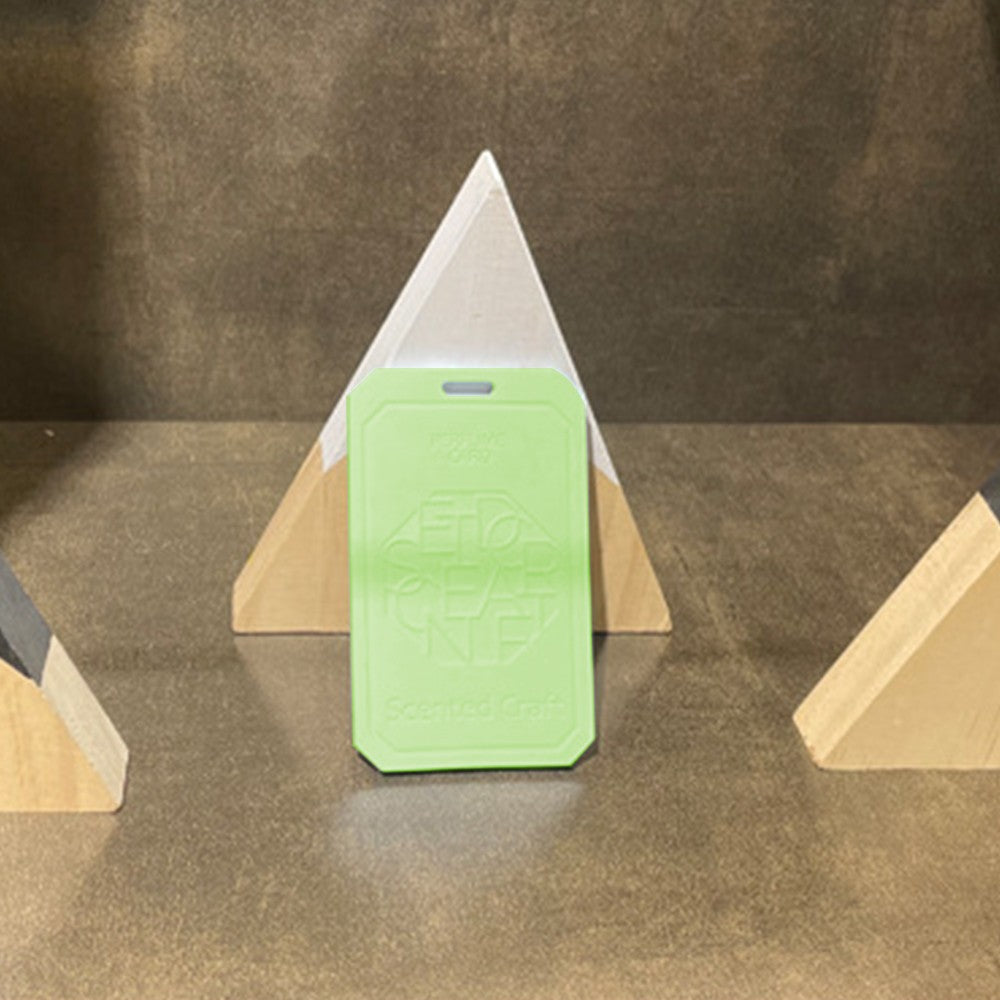 2 X Hanging EVA Wardrobe Aromatherapy Tablets Car Air Freshener Incense Tablets with Lanyard Green + Pink