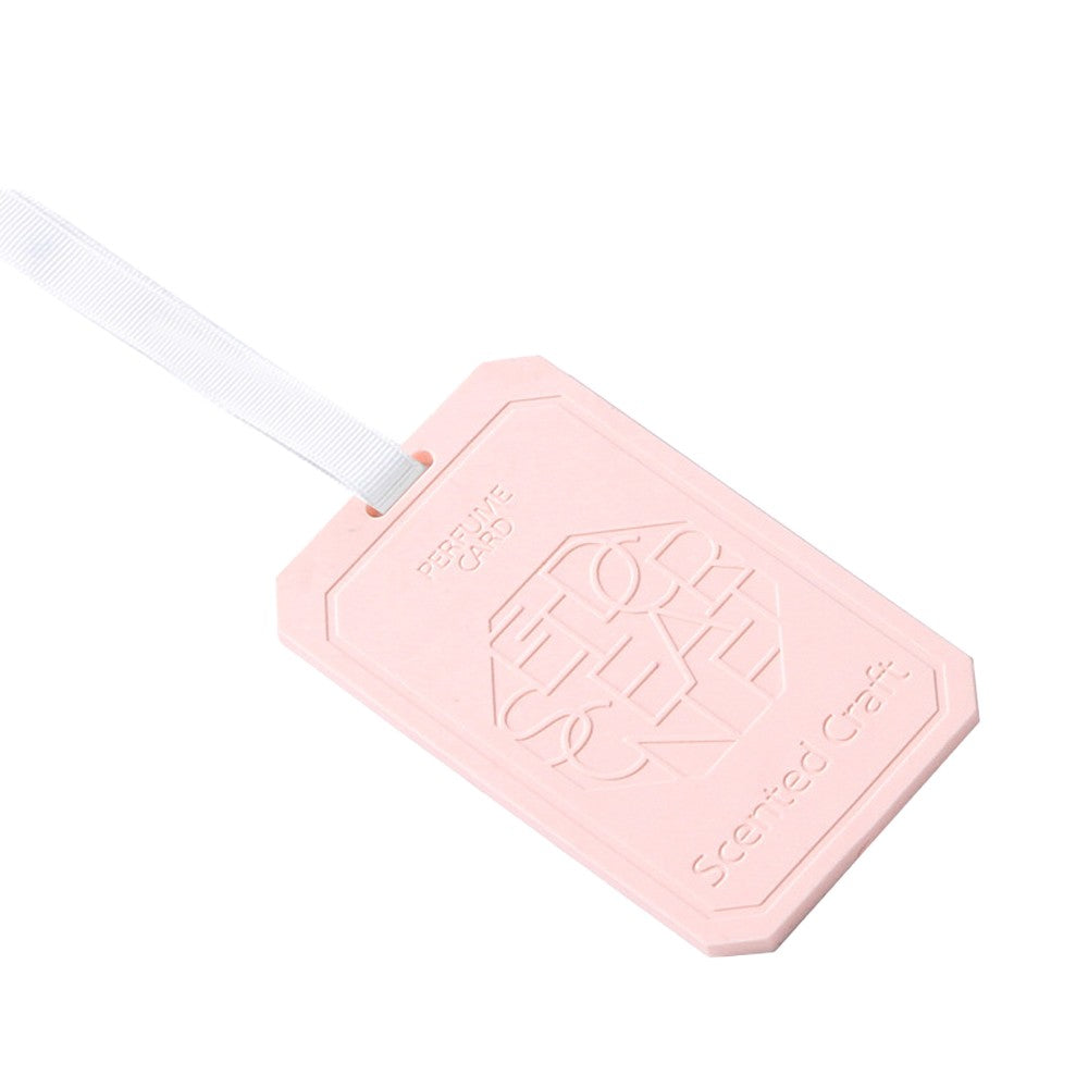 2 X Hanging EVA Wardrobe Aromatherapy Tablets Car Air Freshener Incense Tablets with Lanyard Green + Pink