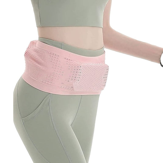 Invisible Running Fanny Pack Running Waist Bag Slim Running Belt Pink S