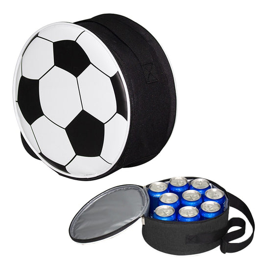 Football Shape Insulated Lunch Bag Portable Picnic Thermal Bag Reusable Camping Cooler Bags Black