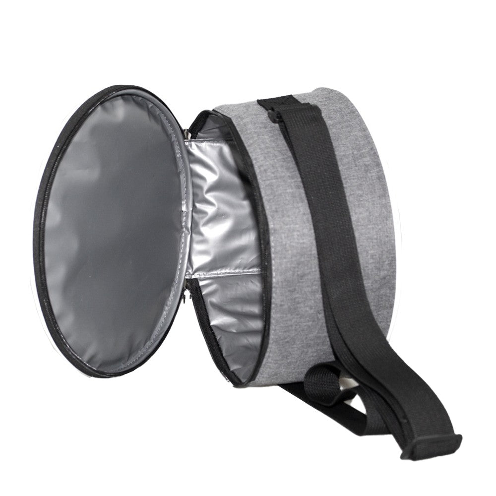 Football Shape Insulated Lunch Bag Portable Picnic Thermal Bag Reusable Camping Cooler Bags Grey