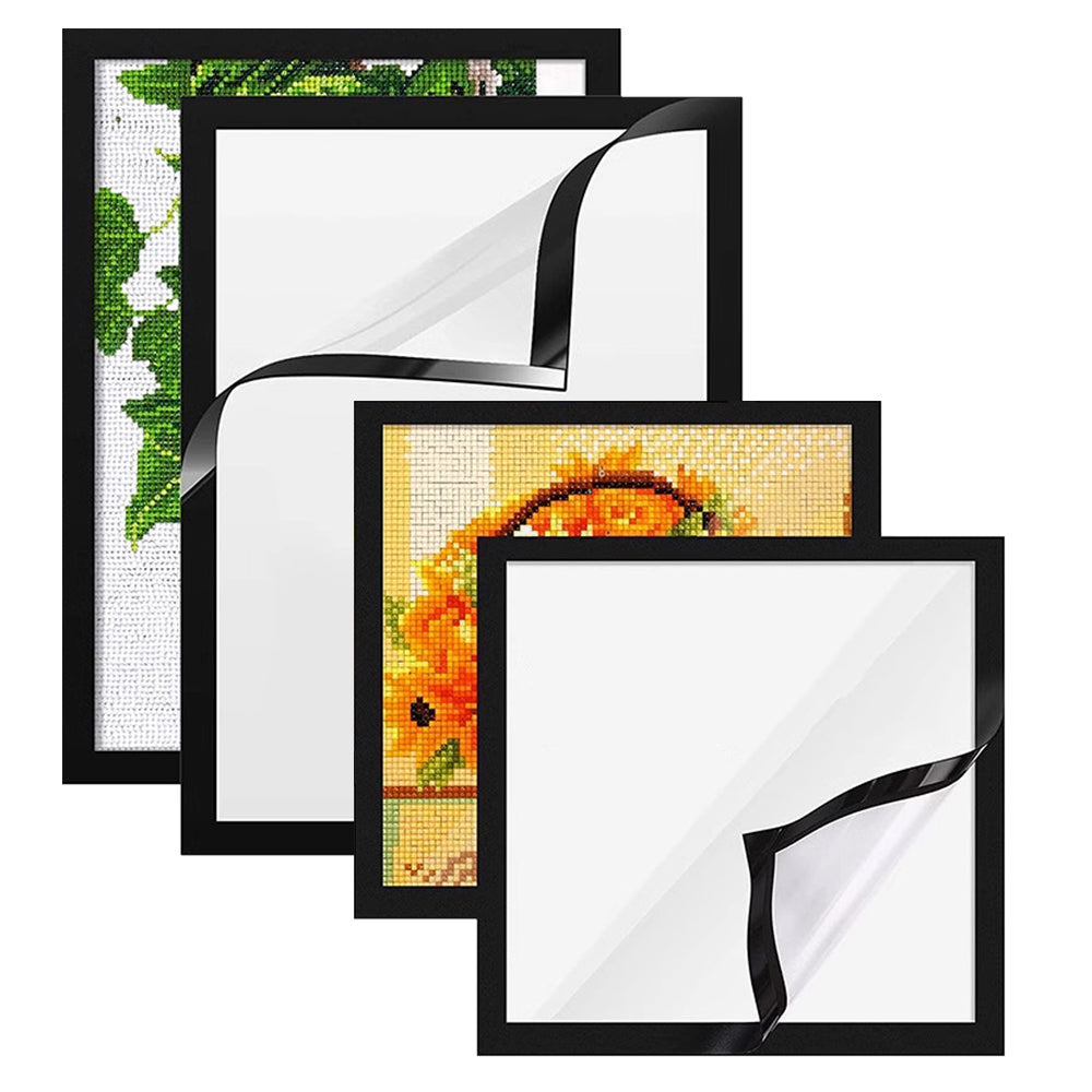 4 Pack Magnetic Frame for Poster Photo Picture Rhinestone Painting S M