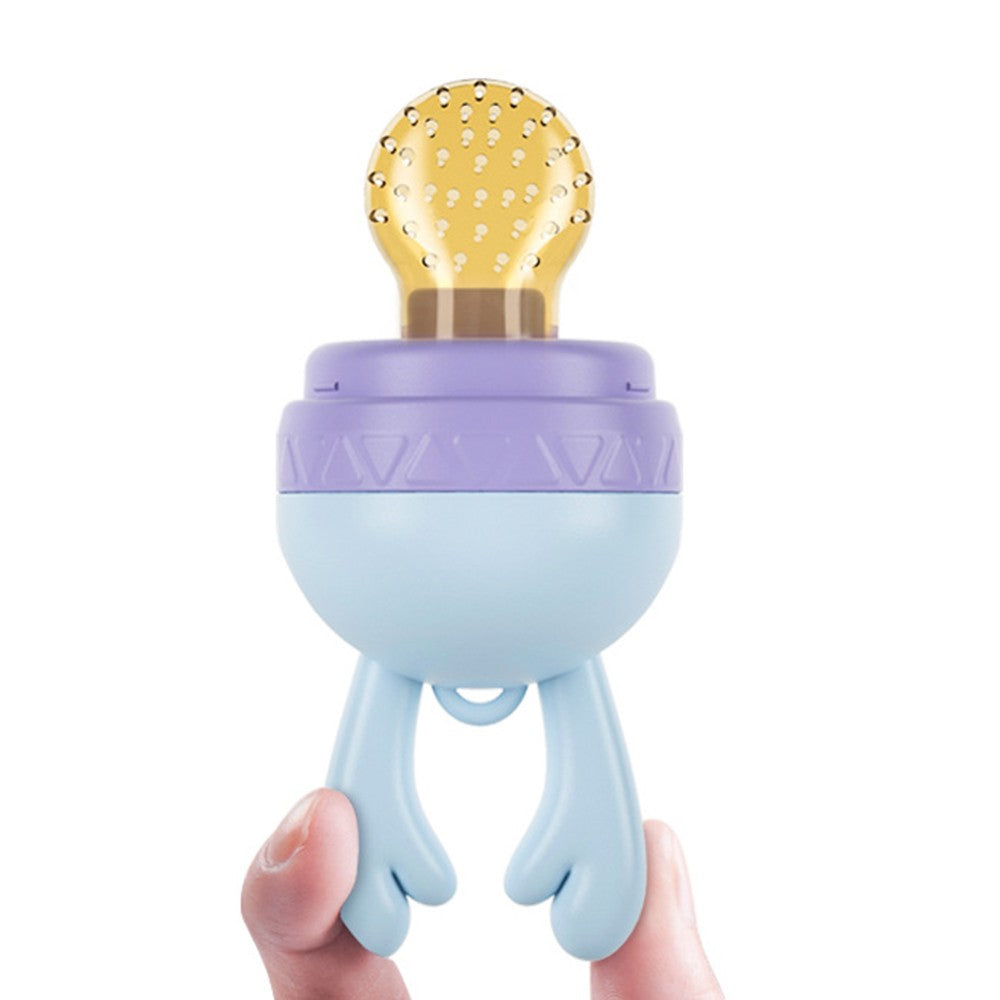 FDA Approved Baby Fresh Fruit Food Feeder Pacifier Set Silicone Feeding Nipple Blue