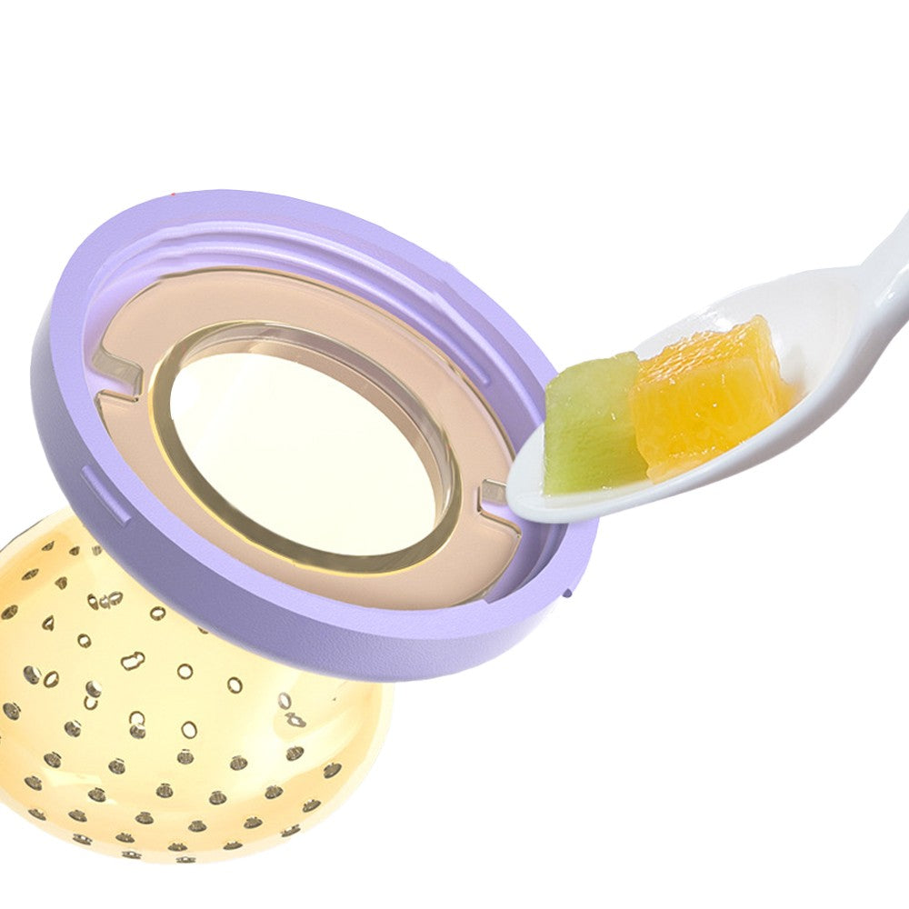 FDA Approved Baby Fresh Fruit Food Feeder Pacifier Set Silicone Feeding Nipple Blue