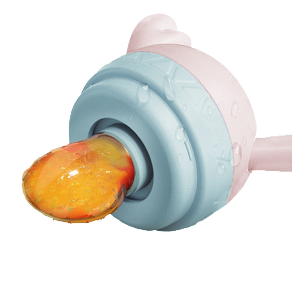 FDA Approved Baby Fresh Fruit Food Feeder Pacifier Set Silicone Feeding Nipple Pink