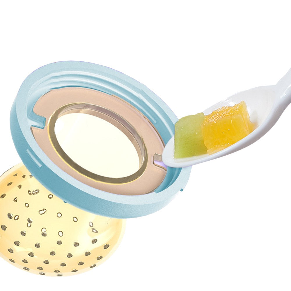 FDA Approved Baby Fresh Fruit Food Feeder Pacifier Set Silicone Feeding Nipple Pink