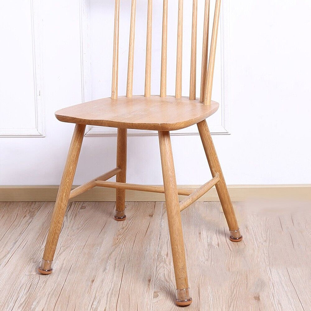 8Pcs Round Chair Leg Cover Floor Protector Furniture Sofa Feet Caps with Felt Pad M