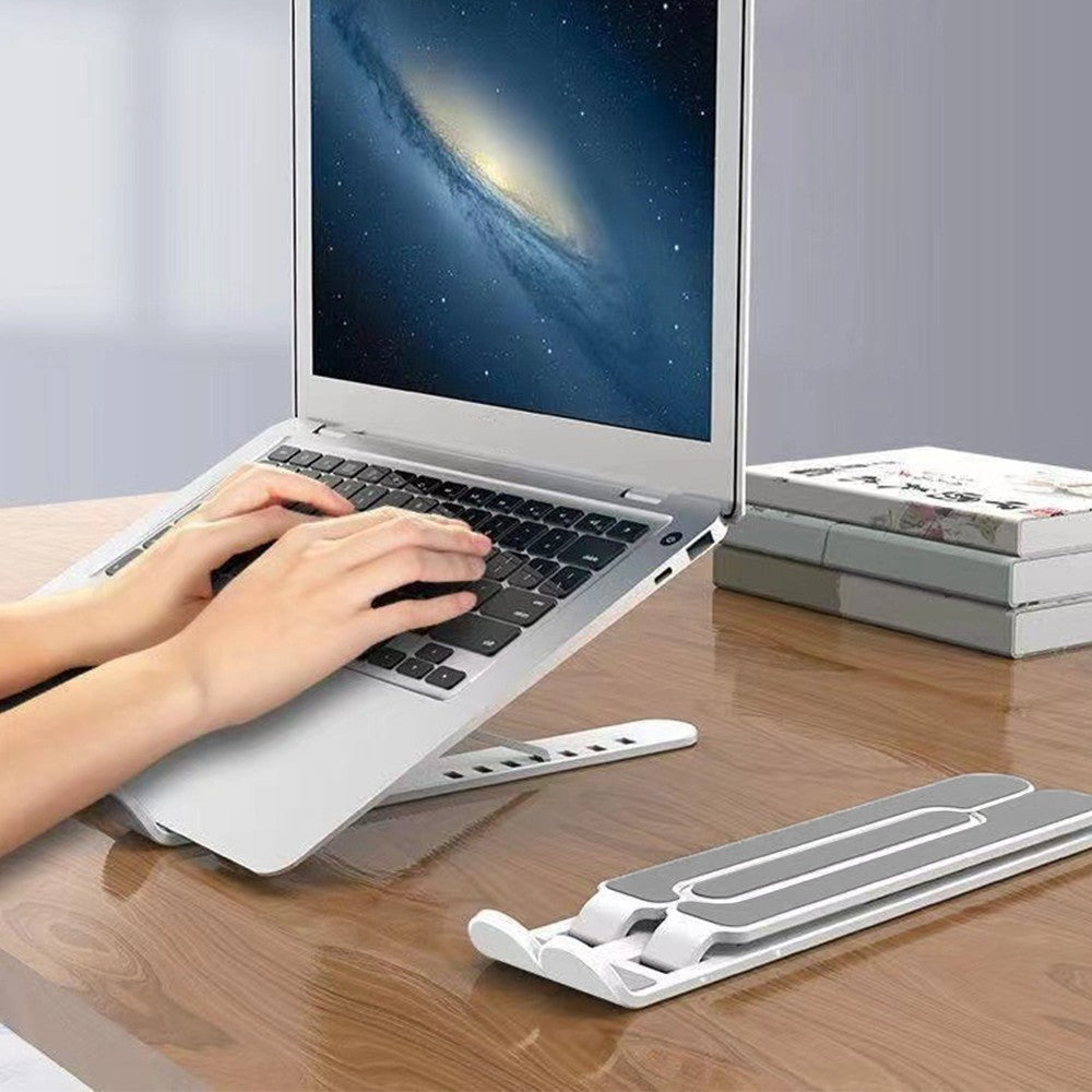 1 X Foldable Tablet Holder Portable Laptop Stand Bracket Adjustable Laptop Riser