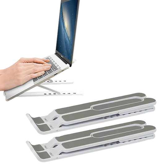 2 X Foldable Tablet Holder Portable Laptop Stand Bracket Adjustable Laptop Riser
