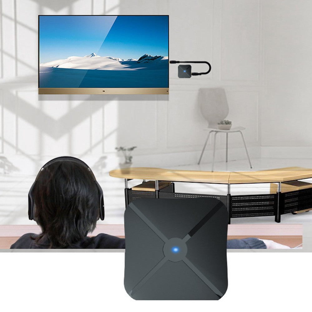 2 X 2-in-1 Bluetooth 5.0 Wireless Audio Transmitter Receiver Wireless 3.5mm Audio Adapter for TV PC Headphones