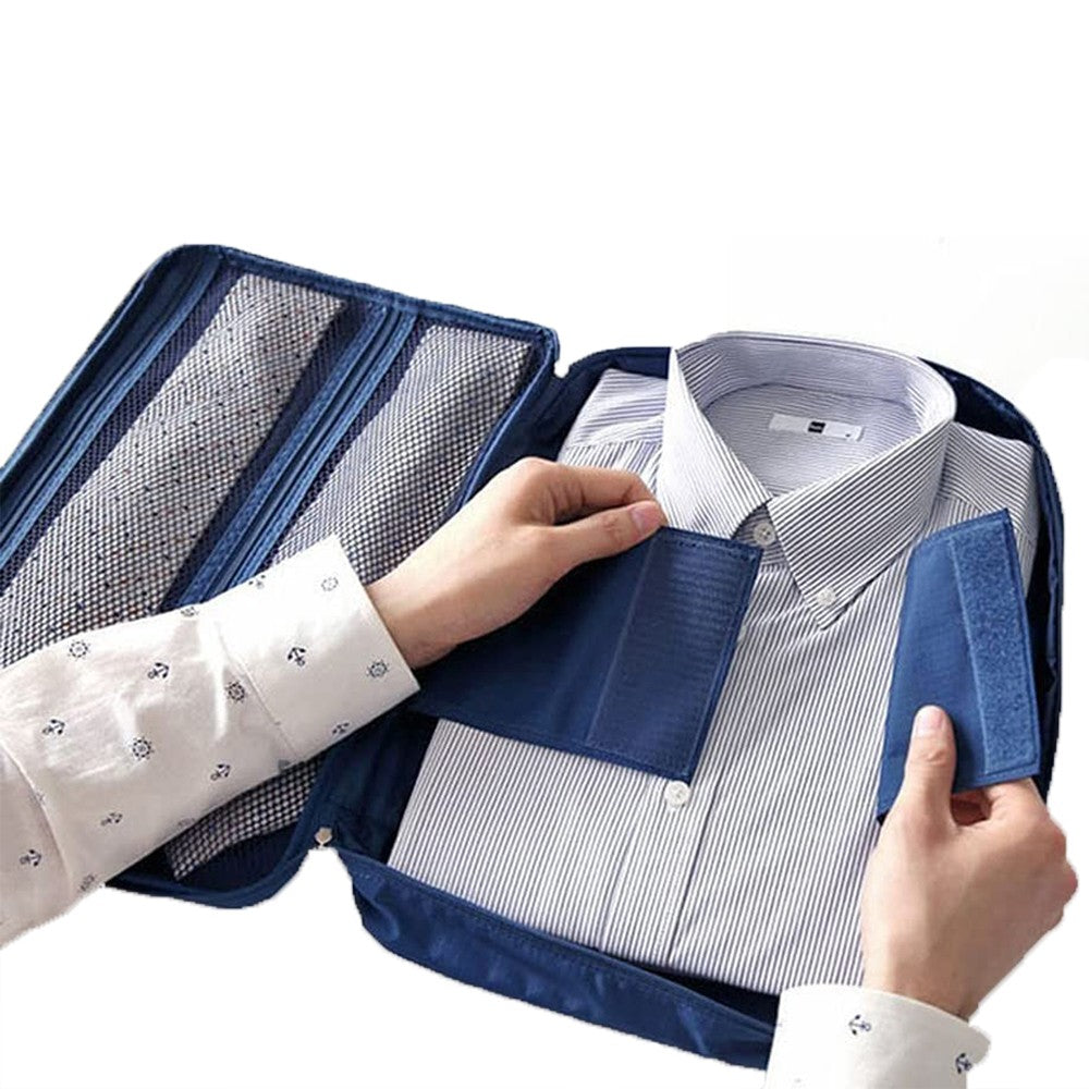 2 X Shirt Tie Packing Bag Travel Storage Pouch Wrinkle-proof Shirt Organizer for Business Trip