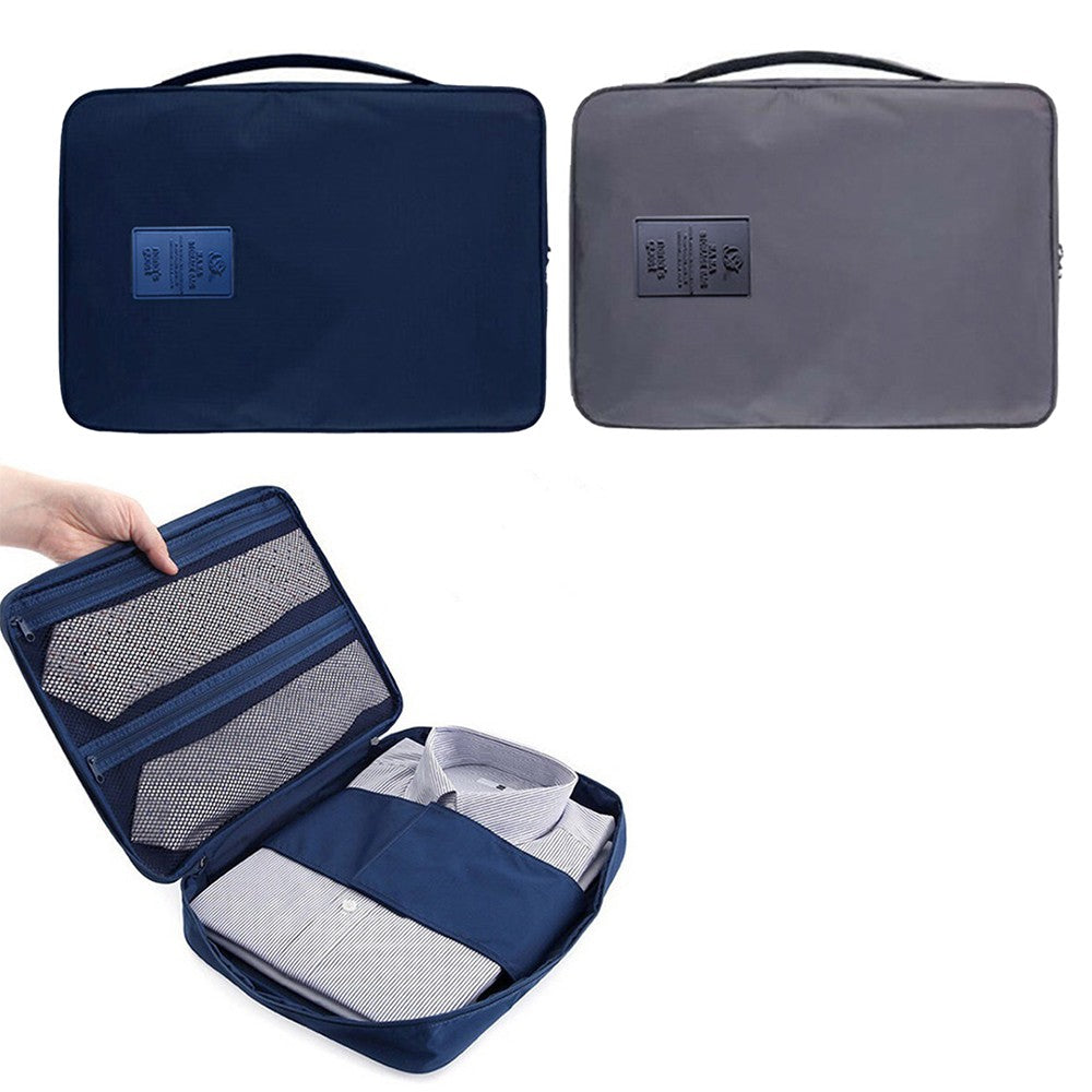 2 X Shirt Tie Packing Bag Travel Storage Pouch Wrinkle-proof Shirt Organizer for Business Trip