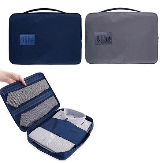 2 X Shirt Tie Packing Bag Travel Storage Pouch Wrinkle-proof Shirt Organizer for Business Trip