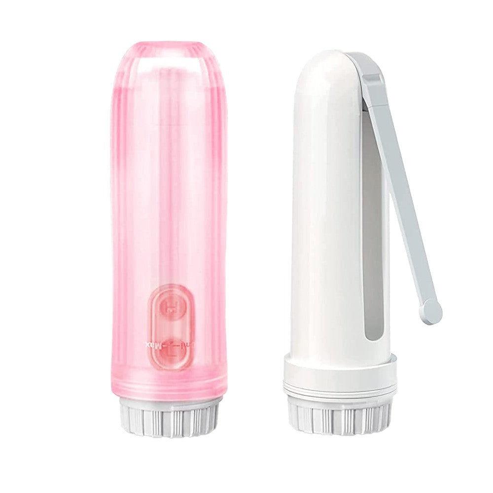 150ml Portable Travel Electric Bidet Sprayer Battery Operated Peri Bottle Handheld Hygiene Wash Set Pink