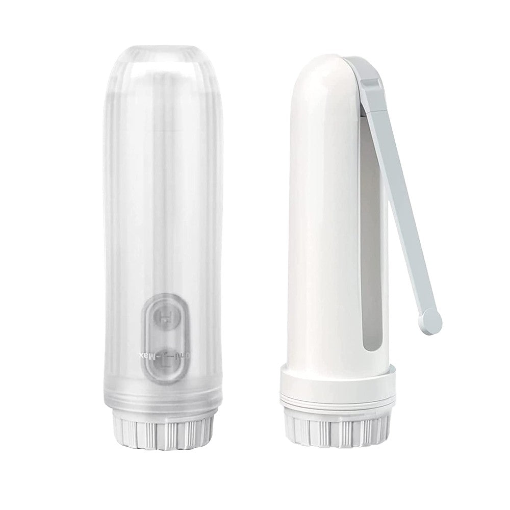 150ml Portable Travel Electric Bidet Sprayer Battery Operated Peri Bottle Handheld Hygiene Wash Set White