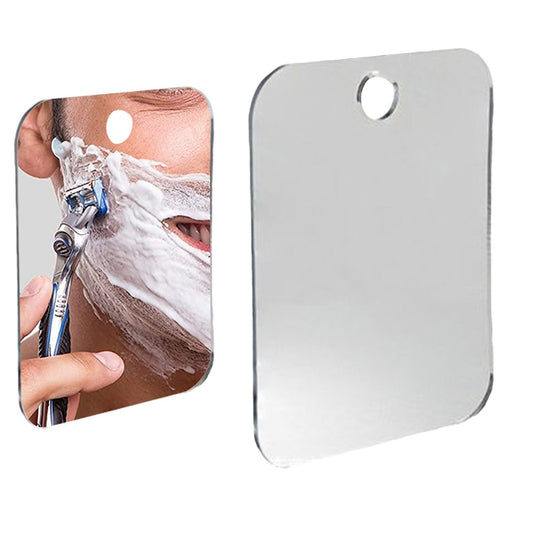 1Pc 17.3x13.2cm Fogless Shower Mirror for Shaving Anti-Fog Bathroom Mirror Make Up Mirror