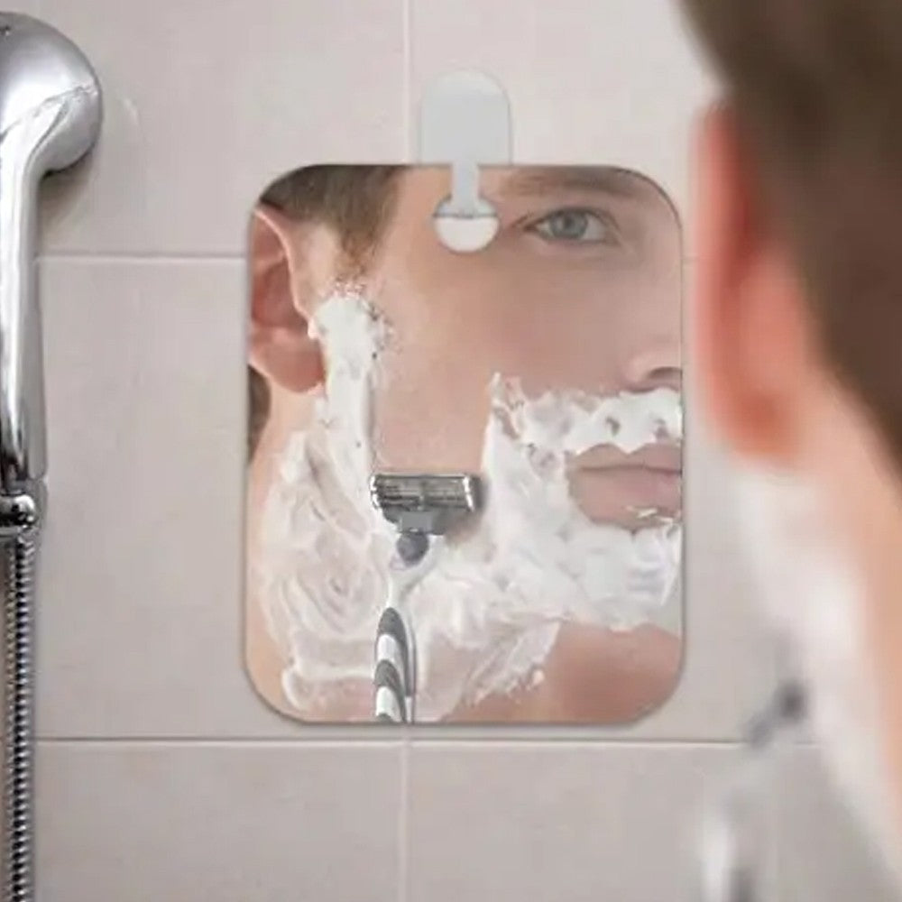 1Pc 17.3x13.2cm Fogless Shower Mirror for Shaving Anti-Fog Bathroom Mirror Make Up Mirror