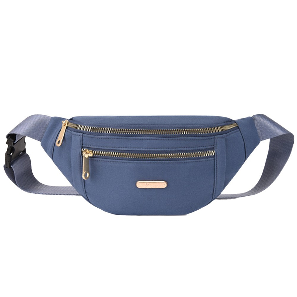 Women Crossbody Fanny Pack Waist Bag Mini Belt Bag for Outdoors Sports Hiking Running Blue