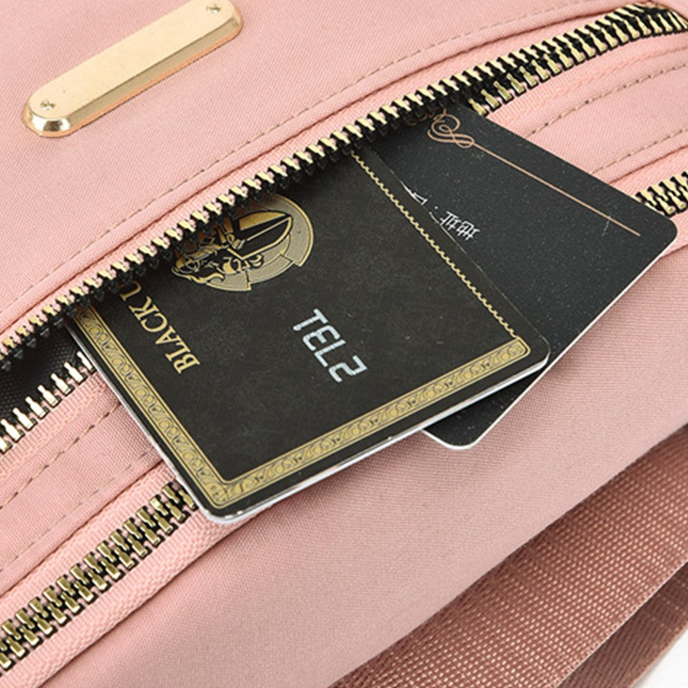 Women Crossbody Fanny Pack Waist Bag Mini Belt Bag for Outdoors Sports Hiking Running Pink